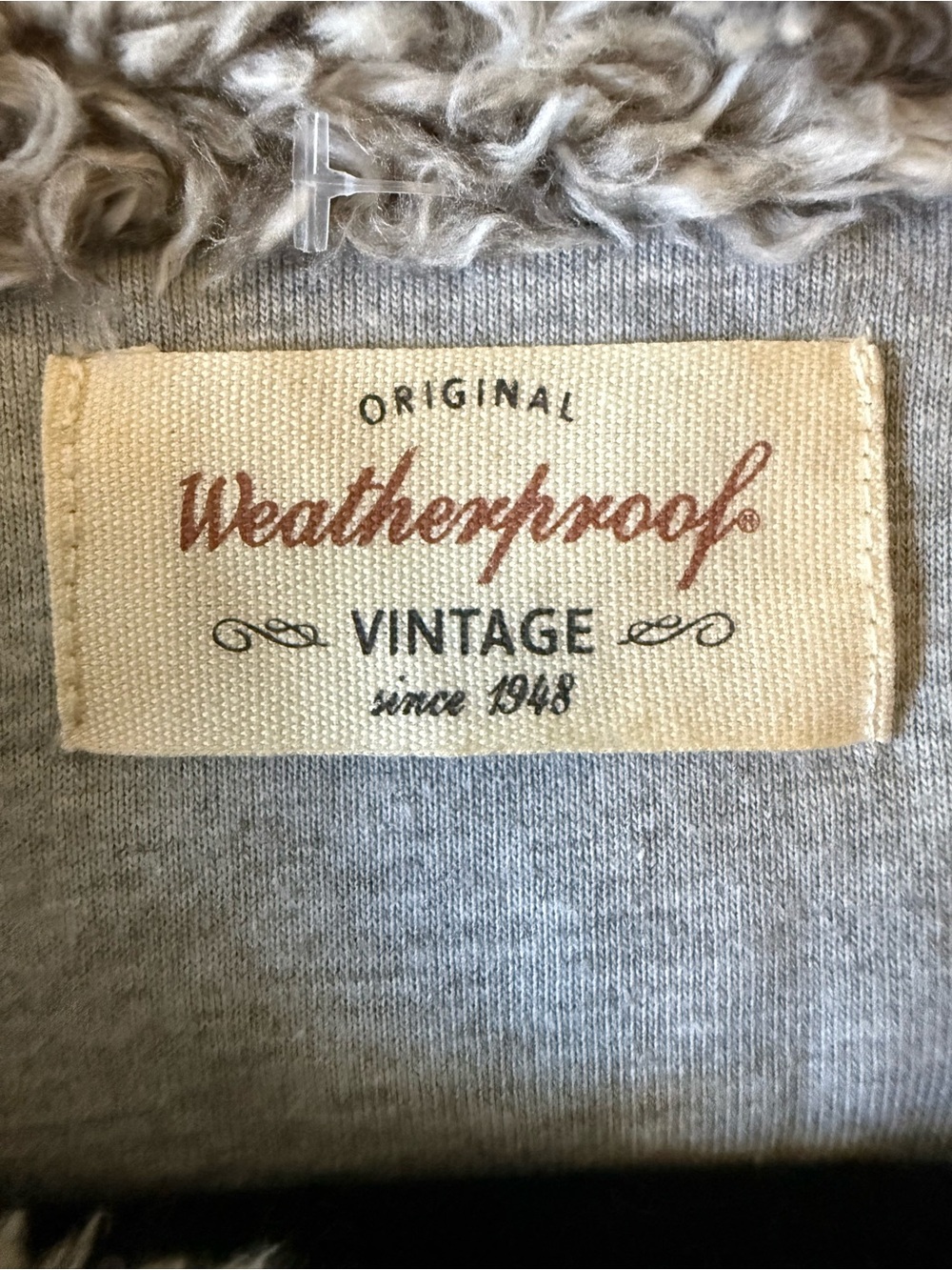 Weatherproof Vintage Women’s Sherpa Faux Fur Quarter Zip Pullover Gray - Size L - Picture 6 of 8